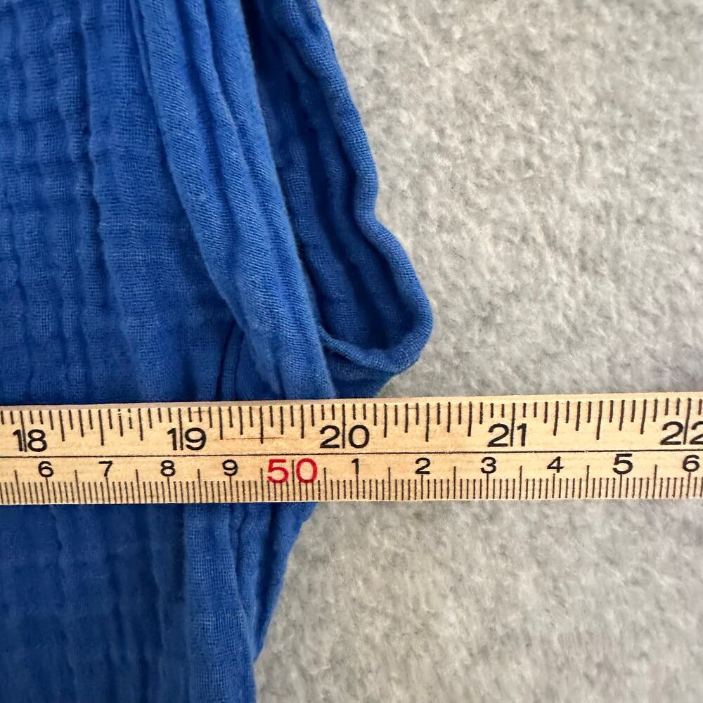 Faherty Dream Cotton Gauze Dylan Top Size S Royal Blue Organic Lightweight NWOT - Picture 9 of 10